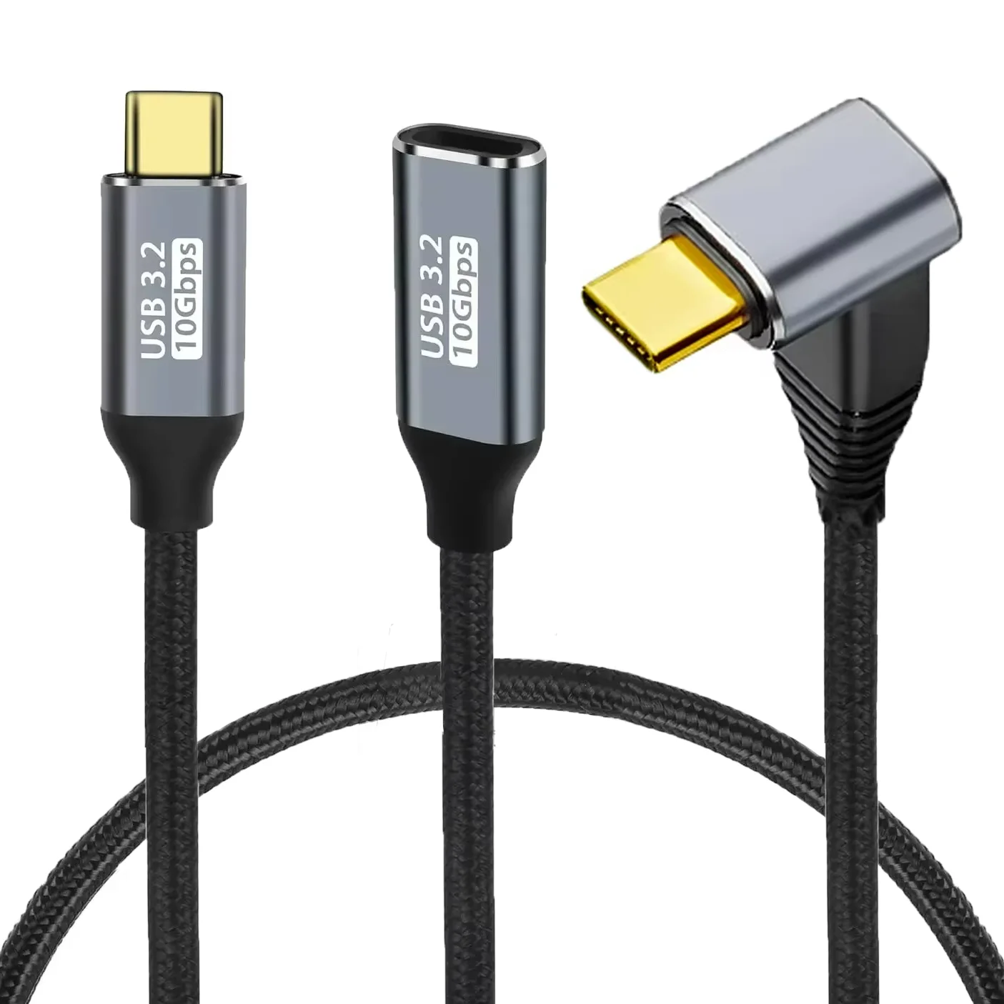 Nku USB C 3.1 10Gbps Data Cable Type-C 4K@60Hz 5A 100W PD QC Fast Charging Cord for Macbook PC Steam Deck Rog Ally Game VR Link