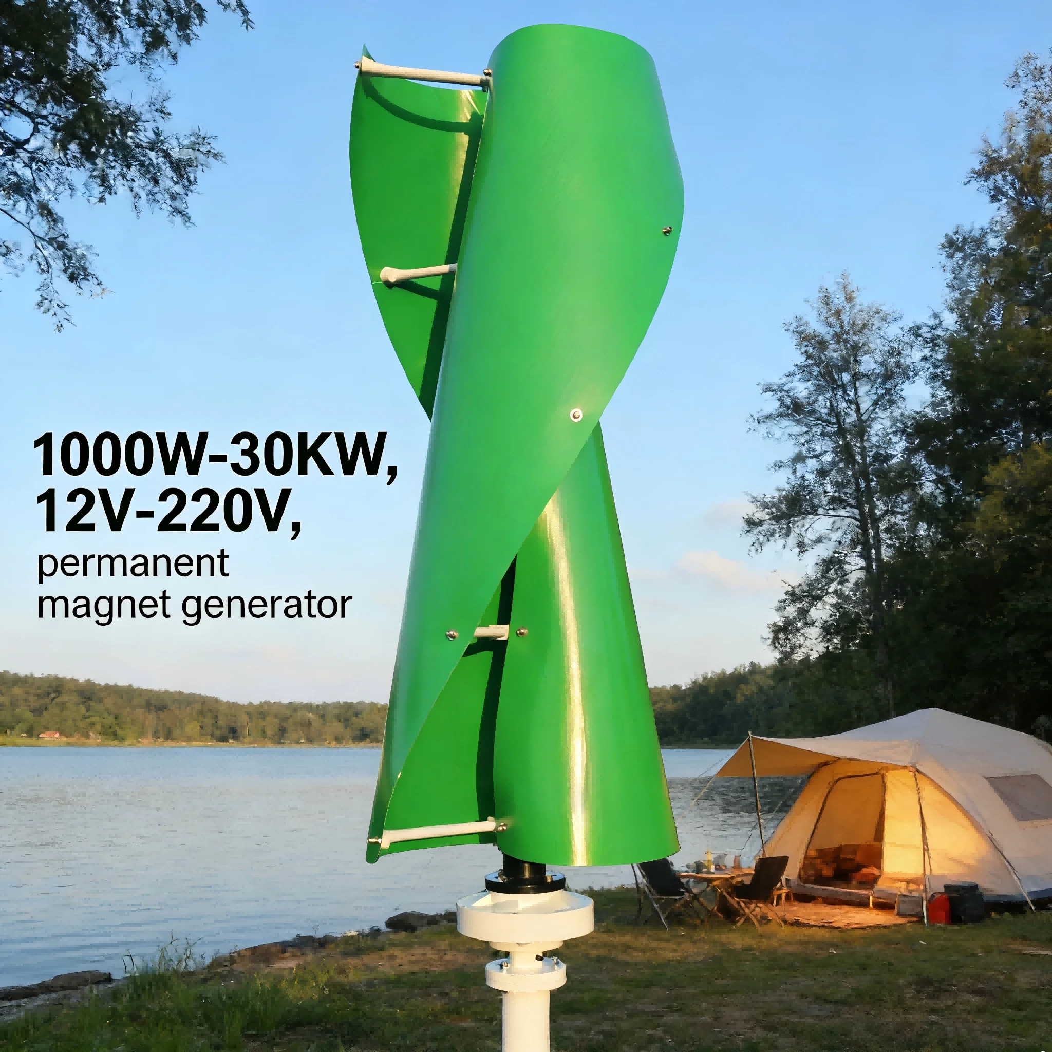 Wind Turbine 12V 24V 48V 220V Permanent Magnet Alternator 30KW Low Speed 3 Phase PMA Generator 12V 24V 48V 220V
