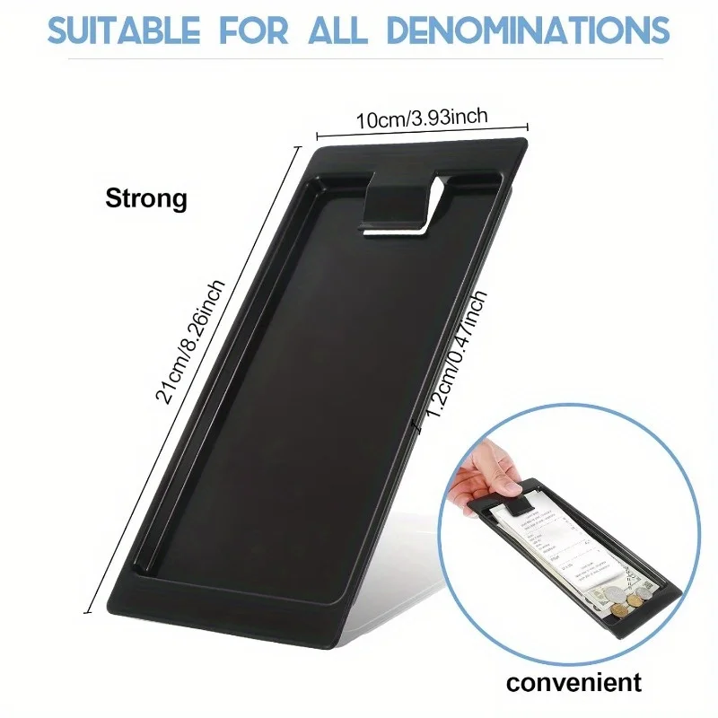 

Mini Food Service Order Clip Commercial Bill Receipt Tray Tip Tray Coin Tray Writing Board Clip Small Clipboard Organizer