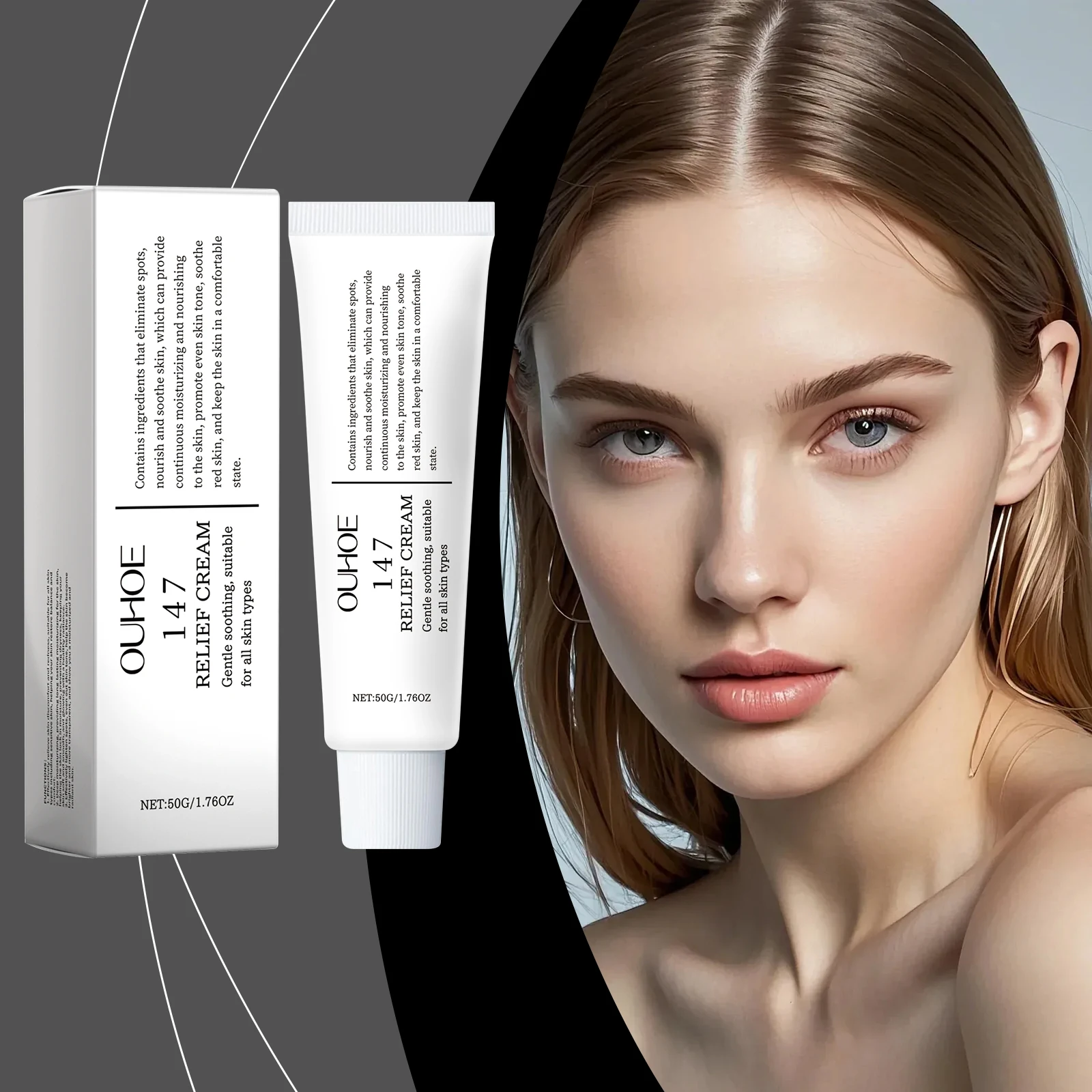 Crema Sollievo - Crema Viso Correttrice e Lenitiva delle Macchie, Trattamento delle Macchie Scure con Formula Nutriente per Anche Il Tono Della Pelle