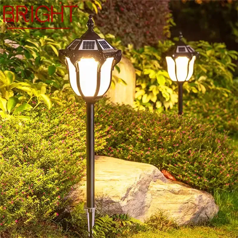 

BRIGHT Contemporary Outdoor Solar Lawn Lamp LED Waterproof Villa Garden Courtyard District Residential Quarters Lawn Lamp