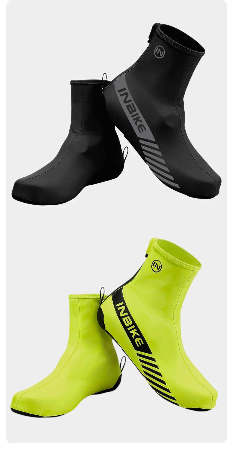 INBIKE Professionelle Fahrrad-Überschuhe für den Winter, wasserdicht, winddicht, mit Fleece-Futter für Rennrad-Mountainbike-Ausrüstung – Detail 13