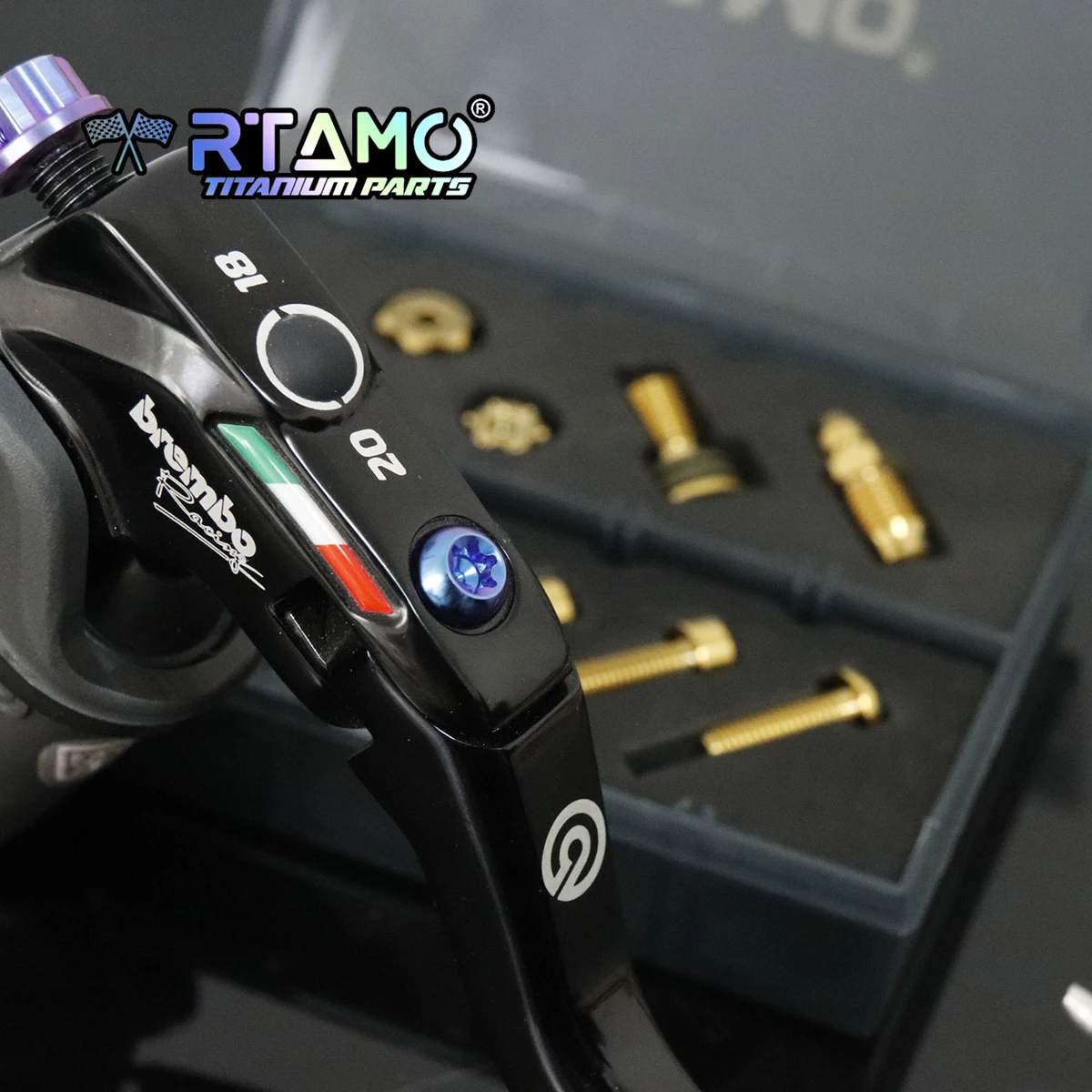 RTAMO Gr5 Titanium Brake Pump Bolt for Brembo 14/15/17/19RCS CC Clutch Master Cylinder
