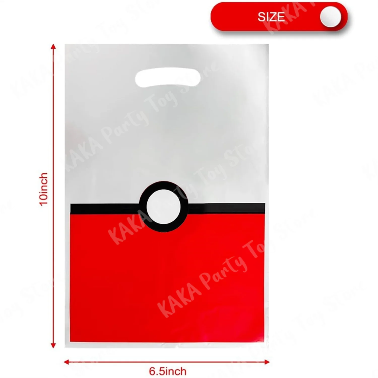 Pokémon Party Gift Bags for Kids, Pokeball Candy Packing Bag, Loot Bag, Decoração de Aniversário, Baby Shower, Meninos, Meninas, 10 Pcs, 20 Pcs,