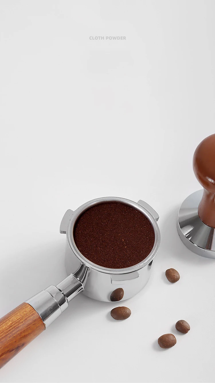 Prensa de café de acero inoxidable, Base plana, granos de Espresso con prensa manual, herramientas de martillo de polvo de café, 49mm, 51mm, 53mm,