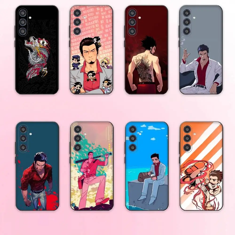 Japanse Game Yakuza Kiryu Dragon telefoon Case Voor Samsung Galaxy A73,A72,A71,A70,A53,A52,A51,Anderen Zachte Zwarte Shell