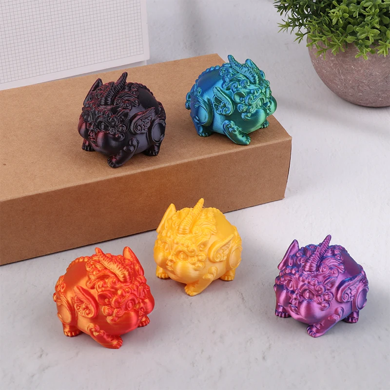 Pixiu Tea Pet Ornaments Gradient Tea Pet Dharma Egg Ornaments Lucky Toad Tea Pet Ornament Home Tea Table Tea Tray Decoration
