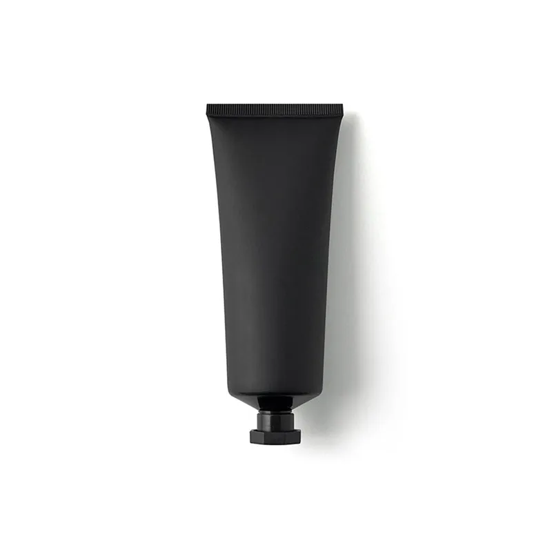 100g Matte Black Refillable Cosmetics Container 100ml Empty Squeeze Bottle Shower Gel Cream Package Frost Plastic Soft Tube