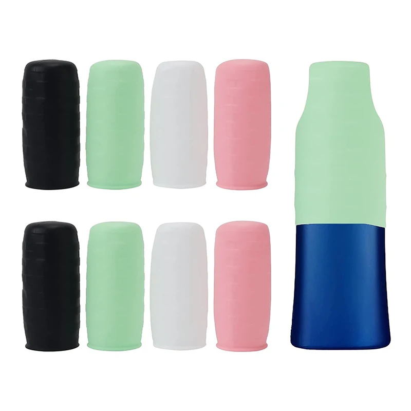 Food-Grade Silicone Woven Travel Bottle Cover, Portable Refillable Bottle Protective Cover, Anti-Drop and Leak-Proof Toiletry Storage Cover