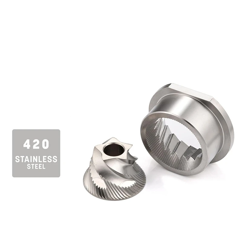 

2 сменных конических измельчителя из нержавеющей стали, комплект запасных частей диаметром 48 мм для Saeco Magic/Royal/Strato и других моделей.