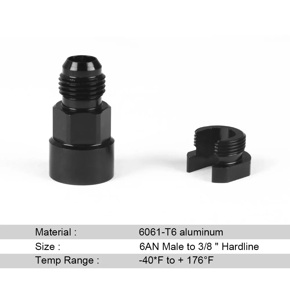 Fuel Line EFI Adapter Fitting 6AN AN6 AN-6 Male to 3/8\