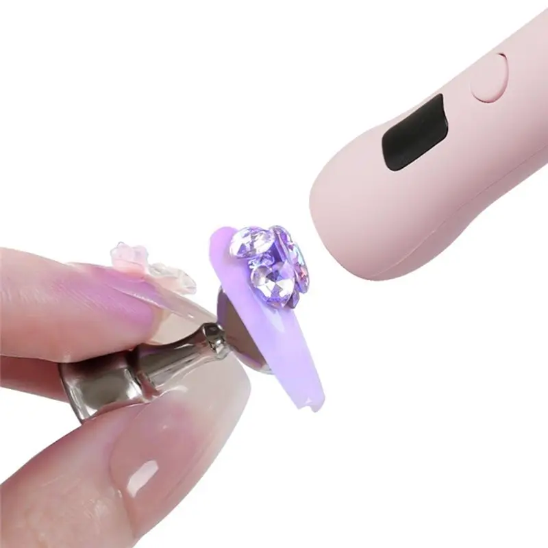

ABAH-UV LED Nail Light Mini Nail Dryer Machine Portable Nail Dryer Lamp For Curing All Gel Nails At Home Salon Tools