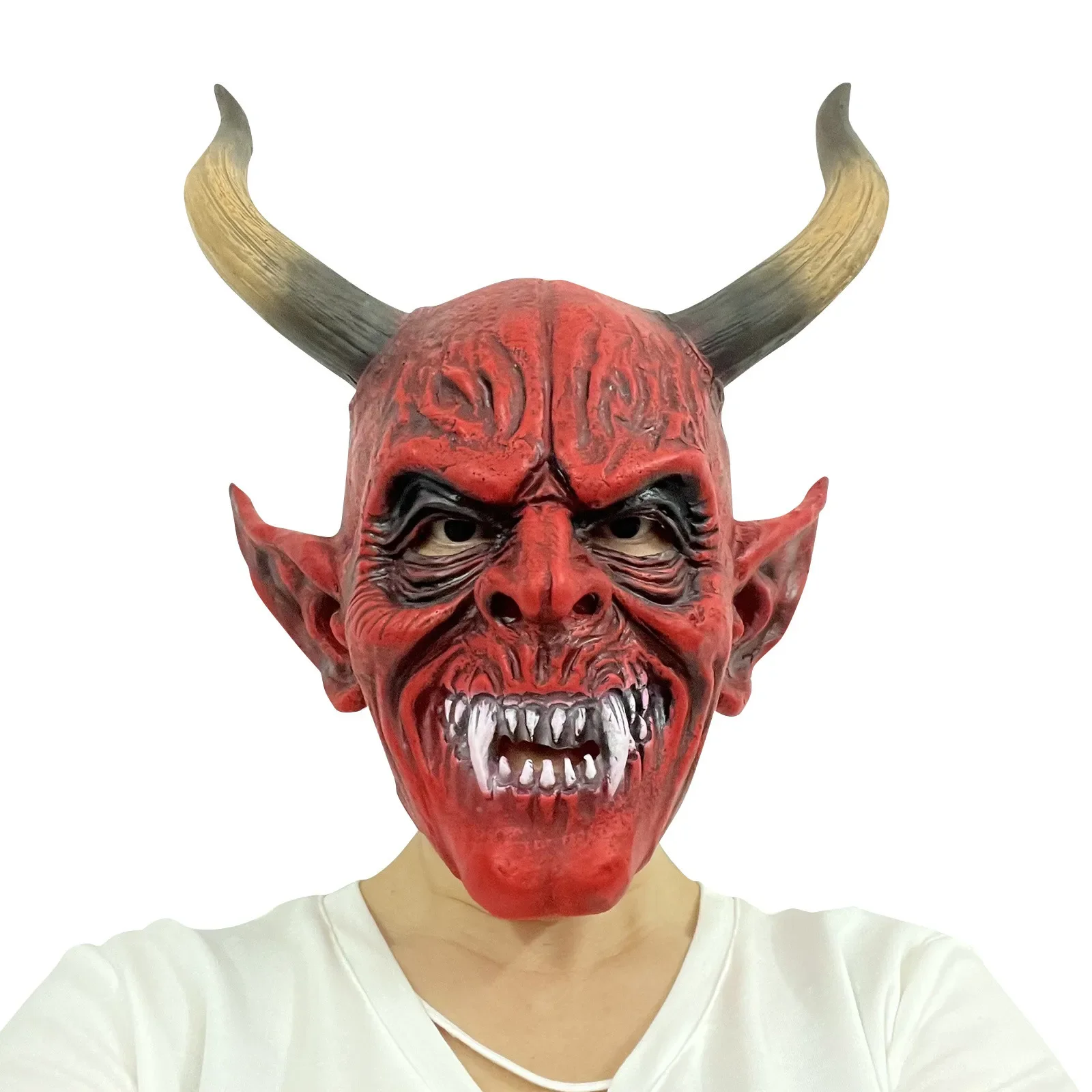 หน้ากากผู้ใหญ่รูปแบบซูเปอร์ซอฟท์สำหรับวันฮาโลวีน รุ่น Methe Elder ของตกแต่งบ้าน