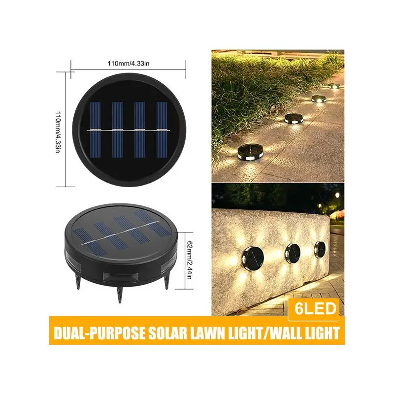 

Солнечные наземные светильники для настилов, стен, заборов, ступеней и дорожек - светодиодные садовые лампы