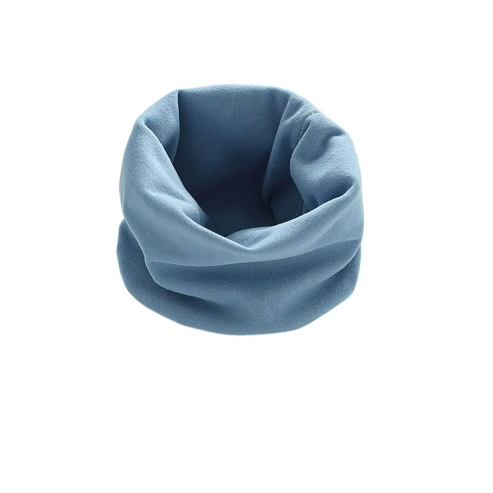 

O Ring Scarves Bib Thermal Neck Warmer Windproof Neckerchief Snood Cowl Tube Warm Cotton Baby Kids Winter Scarves Autumn Winter