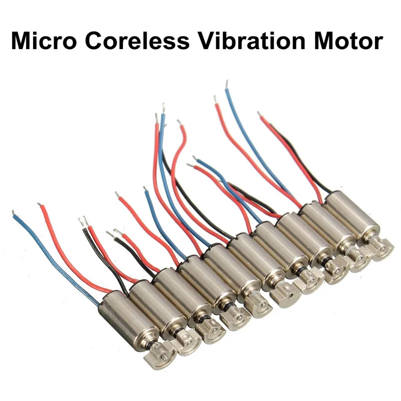 10PC DC 1.5-3V Micro 10x 4x8mm Cell Phone Coreless Vibration Motor Vibrator For SANYO  Vibration Motor Kit