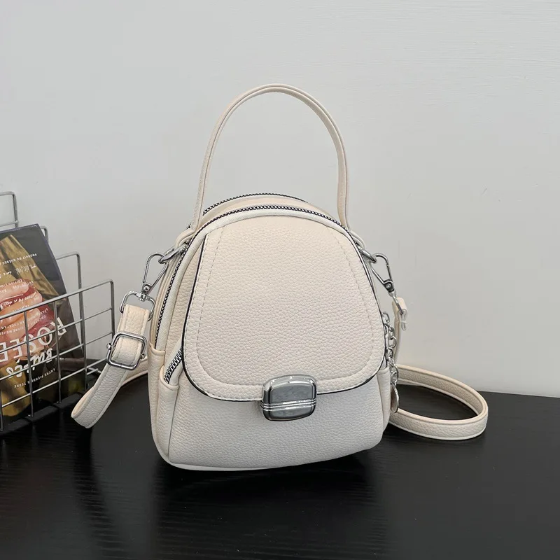 

Small Shoulder Mobile Phone Bag for Women's New Lightweight Ladies Handbag Soft Leather Shell Tote Bag Female Crossbody Bag