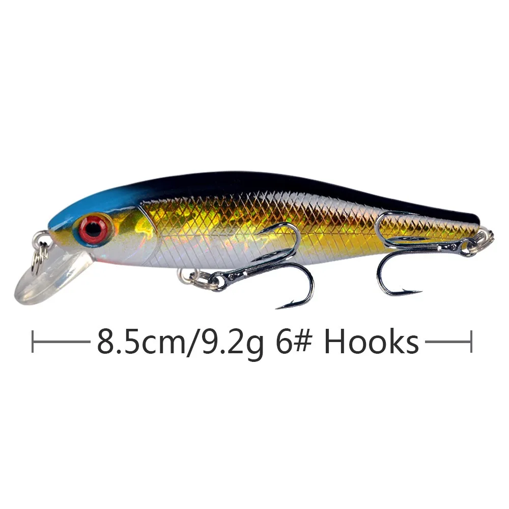 1PCS Japan Hot Model Sinking Minnow Fishing Lures 8.5cm 9.2g Jerkbait Bass Pike Carkbait Wobblers Swimbait Professional Bait