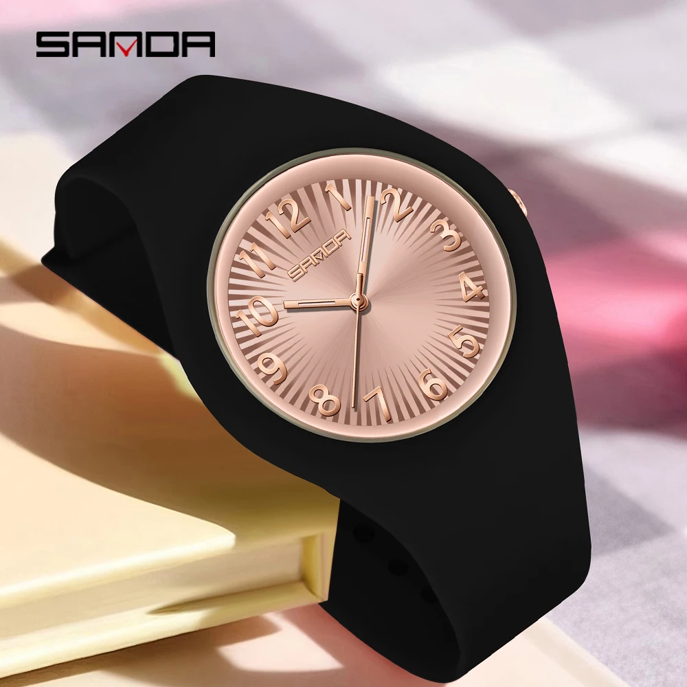 SANDA New Fashionable Quartz Watch Simple Luminous Shock Resistant Sports Student Clock Casual Boys and Girls Watch