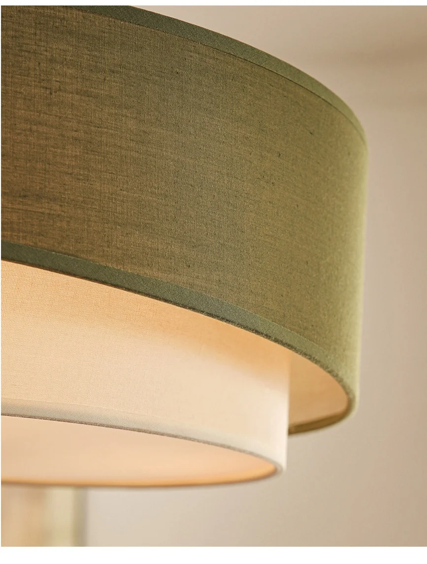 Bedroom Romantic Fabric E27 LED Ceiling Lights Nordic