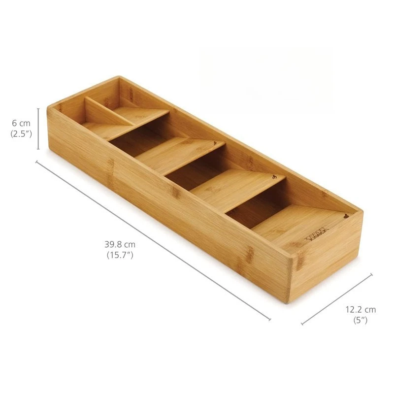 

Bamboo Kitchen Drawer Knife and Fork Box, Divided Storage Boxes, Spoon Fork, Multi-grid Bamboo Wooden Boxes