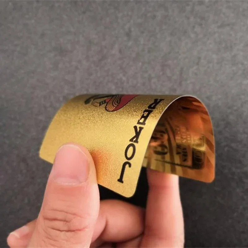 Black Gold Playing Card Game Card Group Waterproof Poker Suit Magic Dmagic Package Board Game Gift Collection PVC Washable