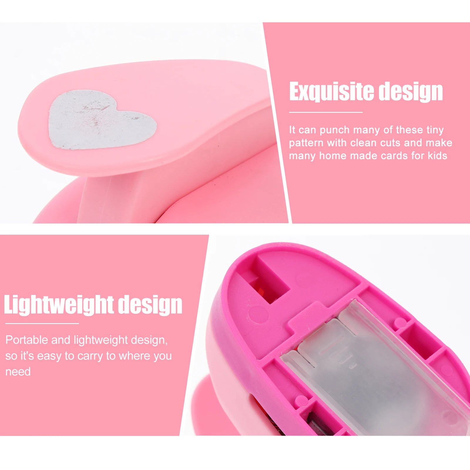

Creative Paper Punch for DIY Crafts Artworks Photo Album Scrapbook Hole Puncher Portable Lightweight Design Perfect