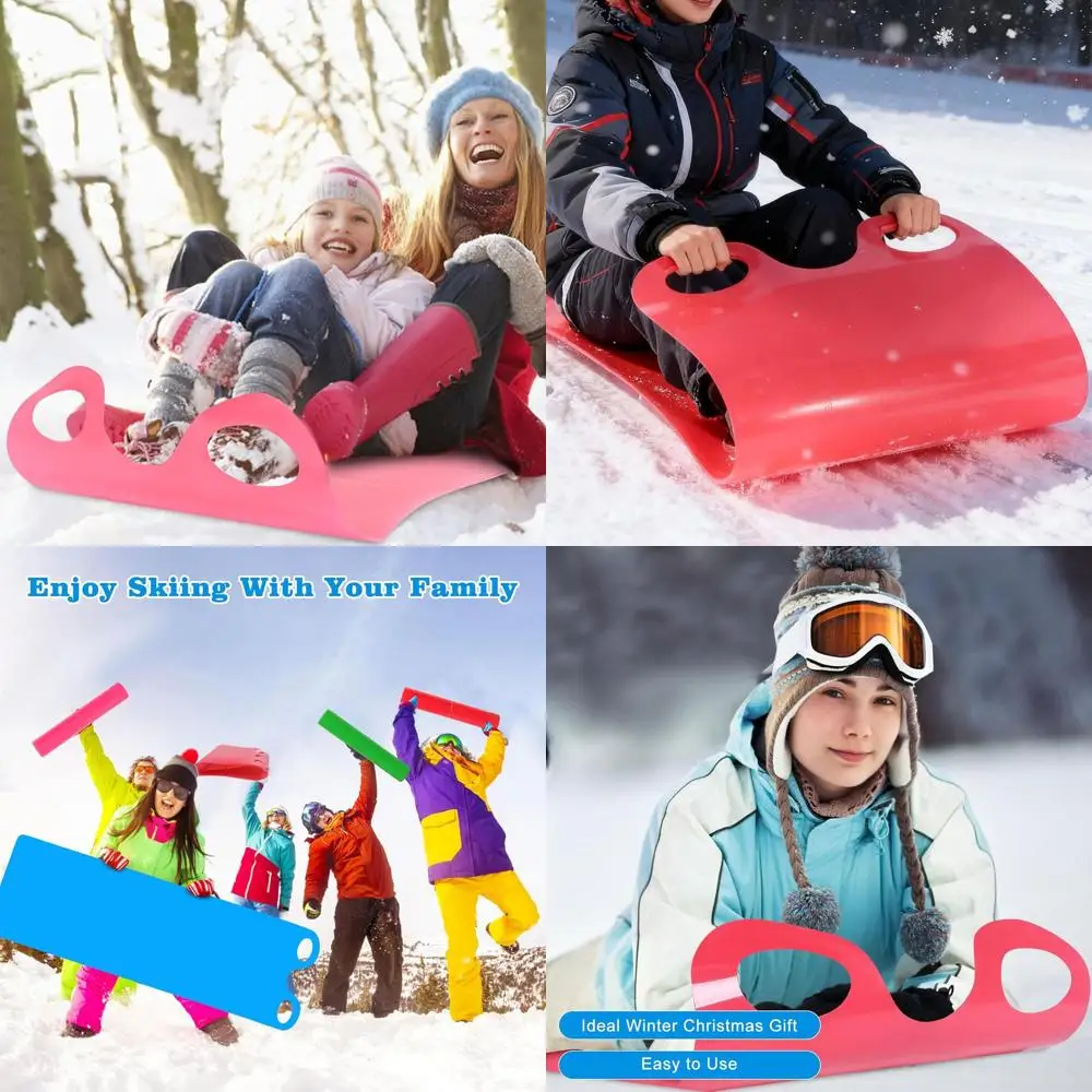 

Большой коврик для снежных саньев 54 для взрослых — гибкие, легкие, высокоскоростные сани для сноуборда для зимних развлечений на открытом воздухе в 4 цветах