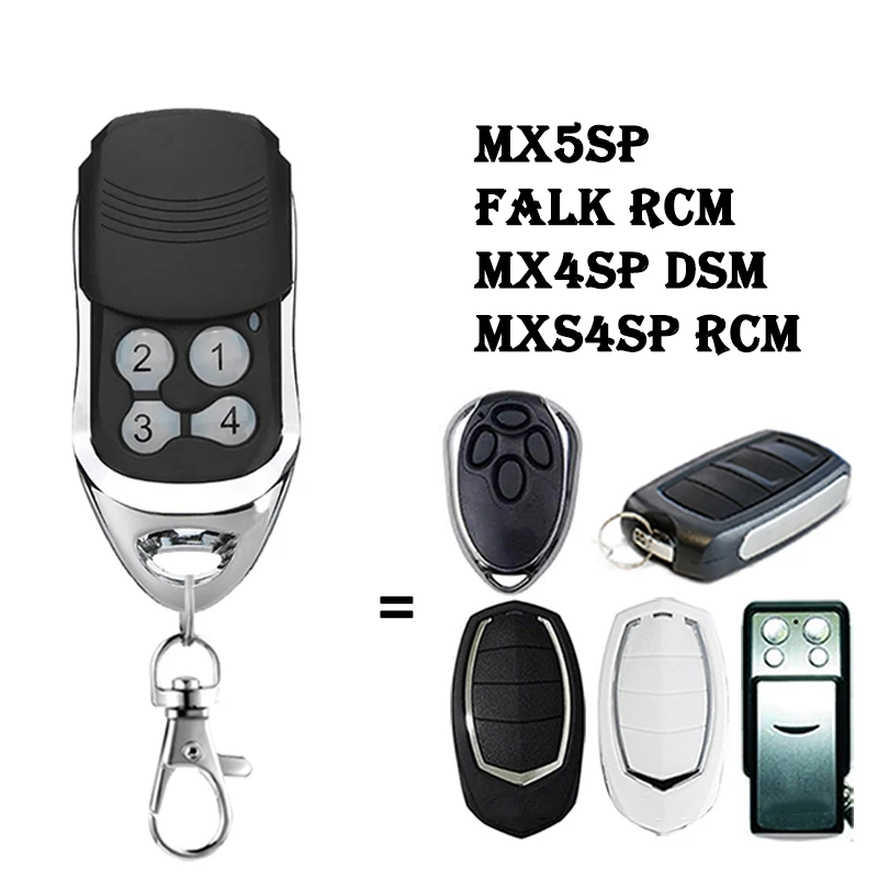 For MOTORLINE FALK RCM MX4SP DSM MXS4SP RCM MX5SP Garage Door Remote Control 433.92MHz Rolling Code Gate Opener Hand Transmitter