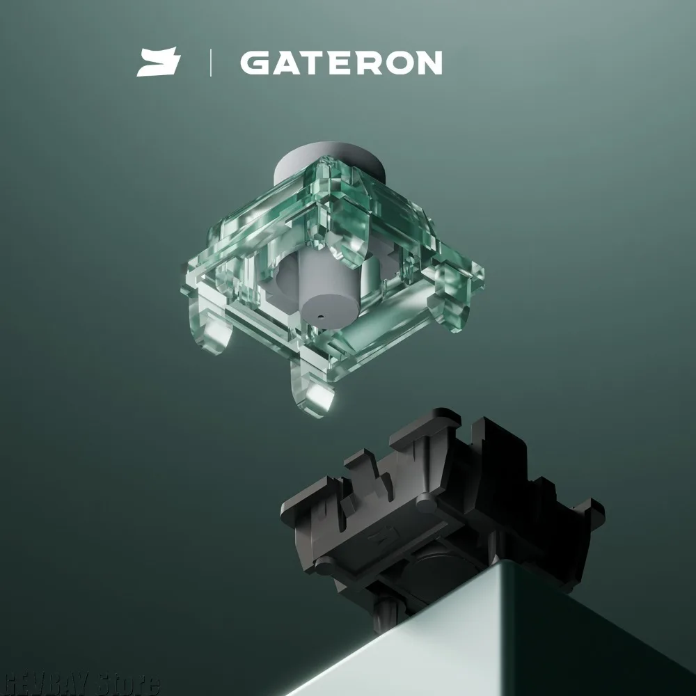4pcs Gateron Magnetic Jade Emerald Switch HIFI Tactile Switches Magnetic Keyboard Game Office Freely Setting