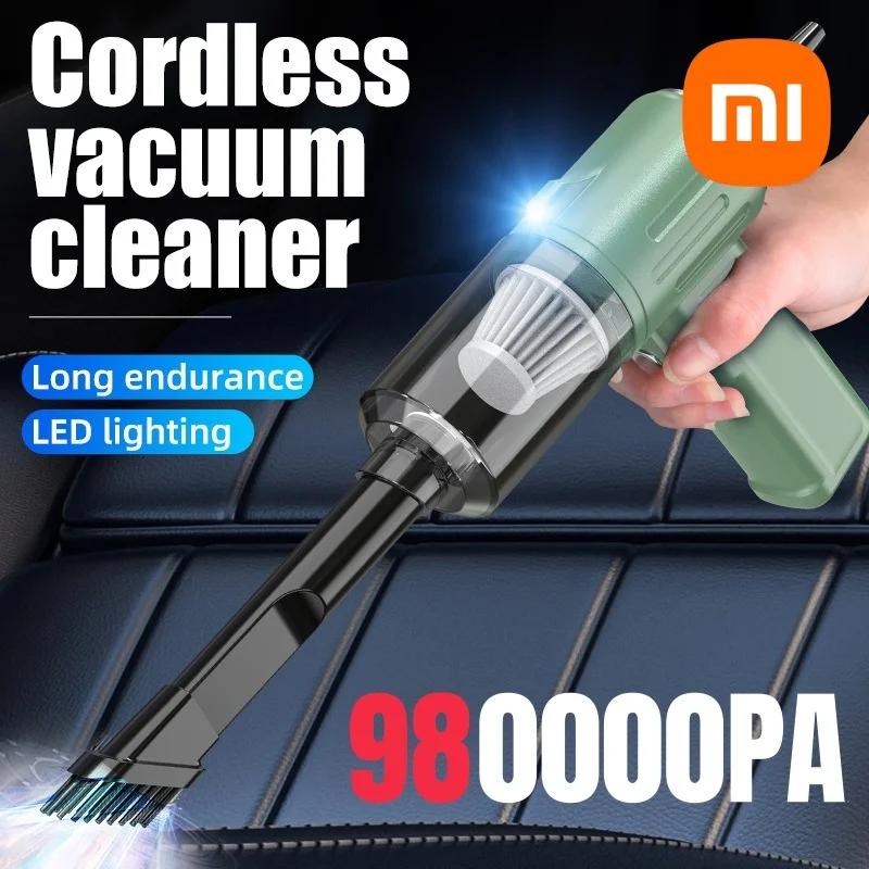 مكنسة كهربائية للسيارة Xiaomi 980000Pa قوية لاسلكية محمولة لتنفخ الغبار 4 في 1 متعددة الوظائف للاستخدام المنزلي والمركبات