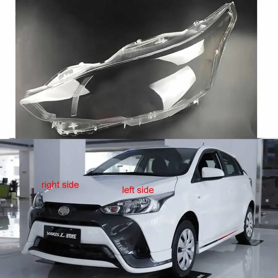 

For Toyota Yaris L 2016-2019 Car Accessories Headlamp Cove Lamp Shade Headlight Shell Transparent Lampshade Lens Plexiglass