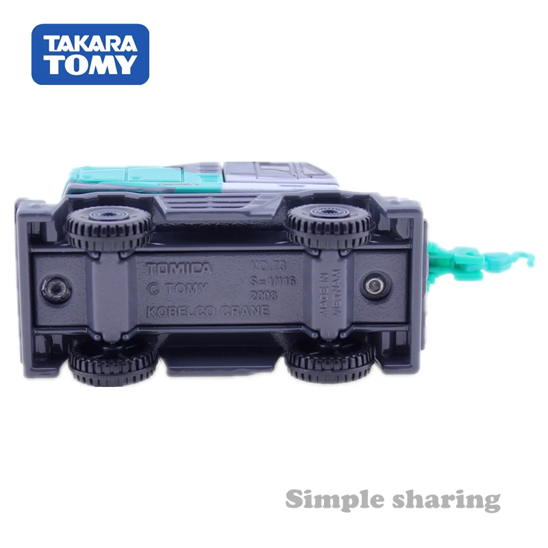 Takara Tomy Tomica Nr 73 Kobelco Raugh Terrein Kraan Panther-X 250 1:116 Legering Speelgoed Motorvoertuig Diecast Metaal Model