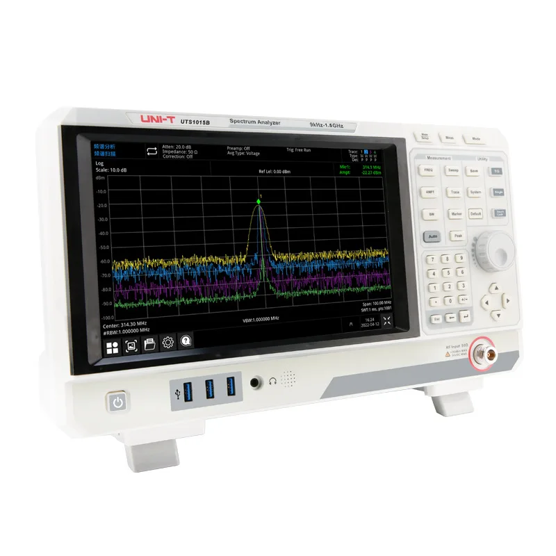 Uni-t UTS1015B High-Stability Electronic Spectrum Analyzer 10.1-Inch Display 1.5MHz Resolution 5W Power 1 Year WarrantyAR