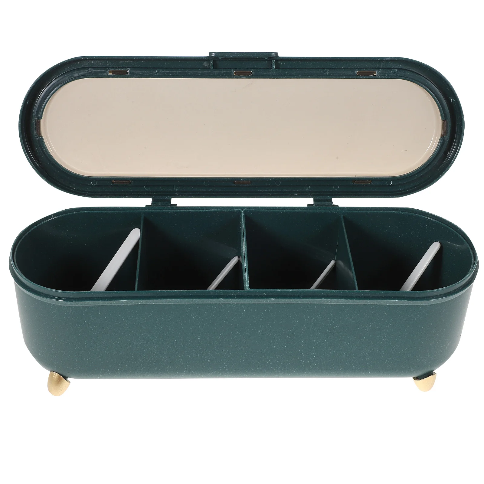 

Sealed Spice Box Kitchen Storage Box Plastic Containers Stackable Portable Utensil Case Clear Organizer Reusable Long Term
