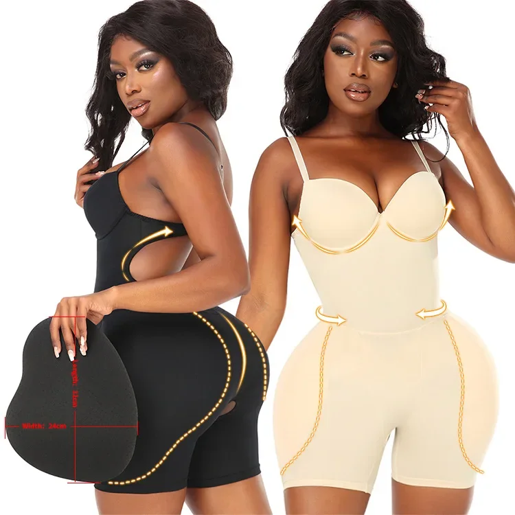 

Shapewear Bodysuit Padded Hip Enhancer Bra Cushion Butt Lifter Sexy Back Body Shaper Women Jumpsuits Fajas Colombianas Girdles