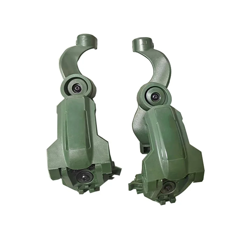 Tactical Headset Rail Mount Bracket 360° Rotation Compatible with OPS Core ARC Team Wendy M-LOK Helmet Guide Adapter