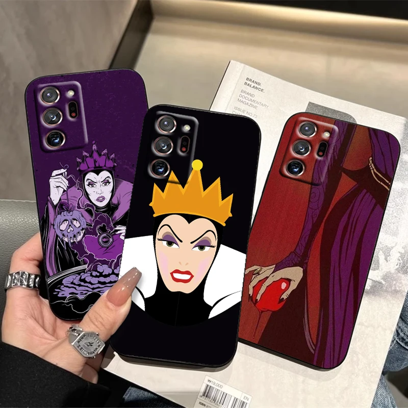 Disney Evil Queen Villain For Samsung Note 20 10 Ultra Plus A31 A14 A12 A70 A34 A25 A04 A05 A15 A24 5G Black Funda Phone Case