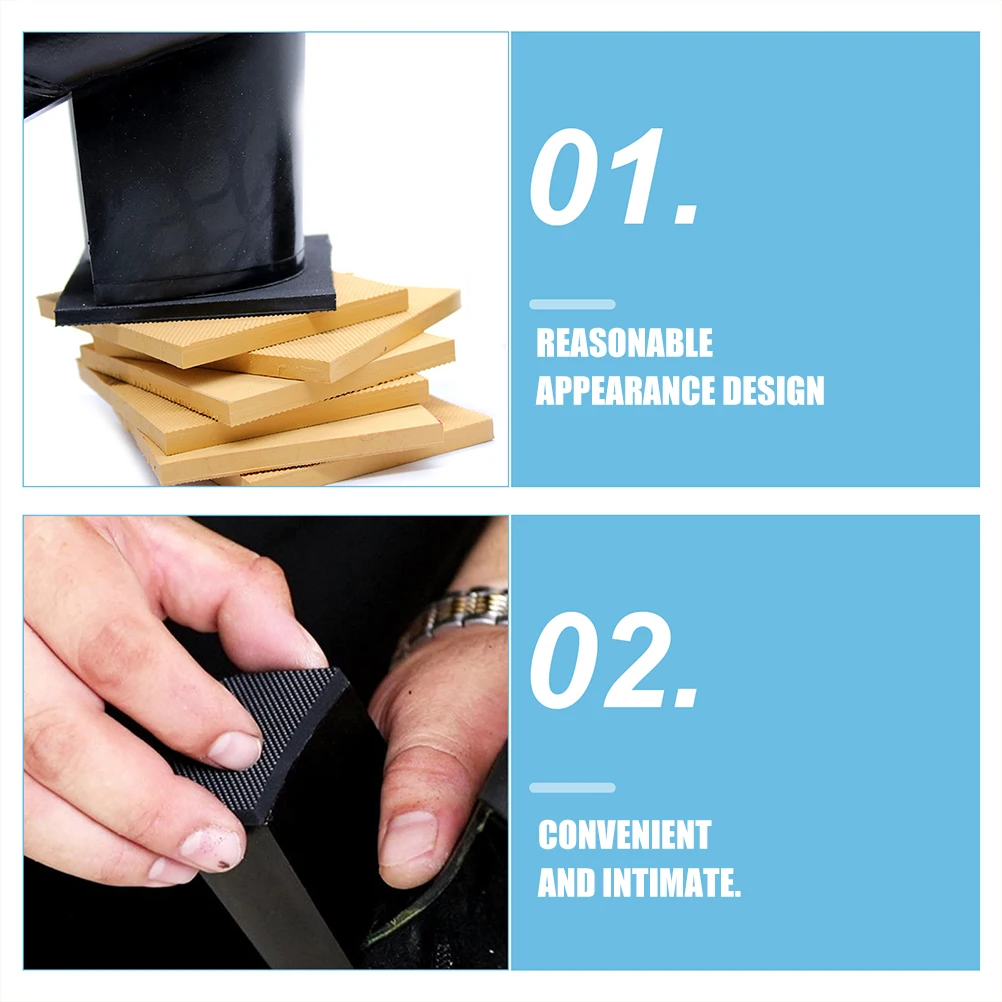 

4pcs Anti slip Wear resistant Rubber Sole Protectors Shoe Heel Replacement Non slip Heel Repairing Mute Pads Foot