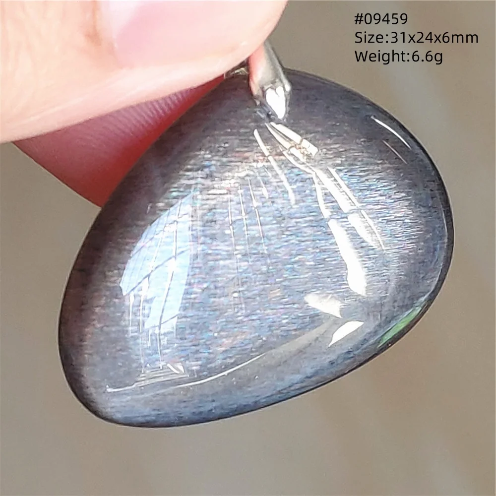 MUKO GEMS Natural Black Moonstone Sunstone Pendant Necklace Orange Moonstone Teardrop 7