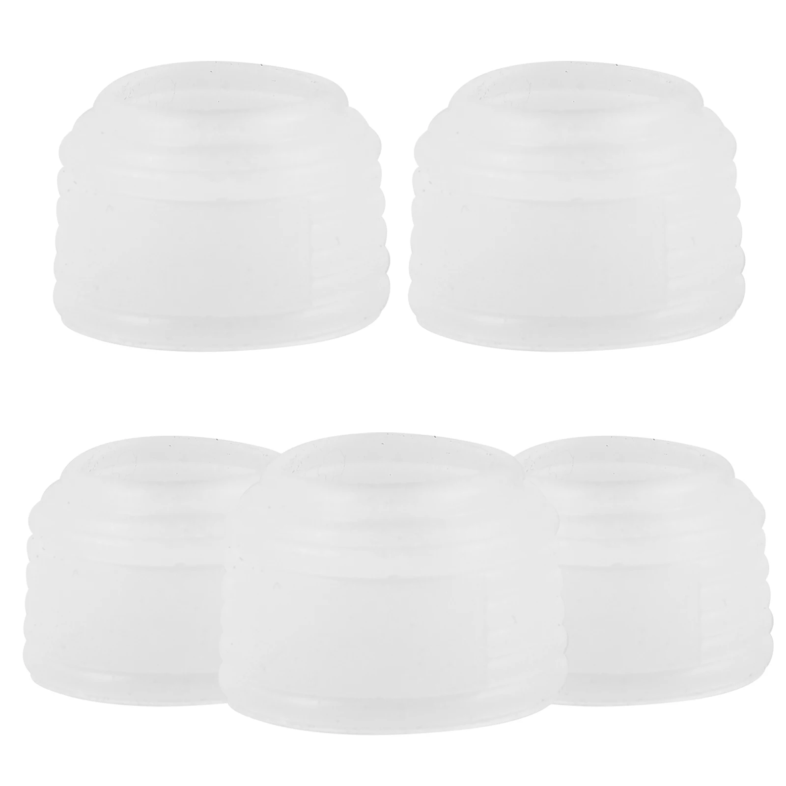 

5pcs Sweat Absorbing Bands Mouth Ring Racket Grips Tennis Bands Transparent Non-skid Replaceable Overgrip Protector Racket Rings