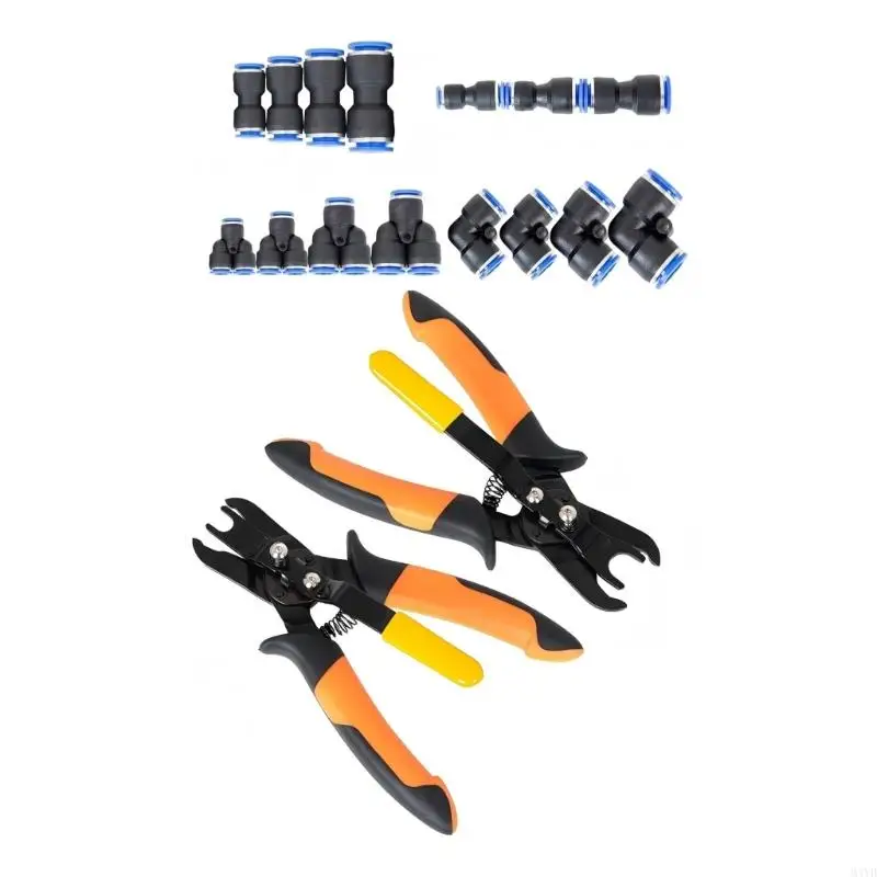 Carbon Steel Push In Connector Removal Tool Set For 1/4