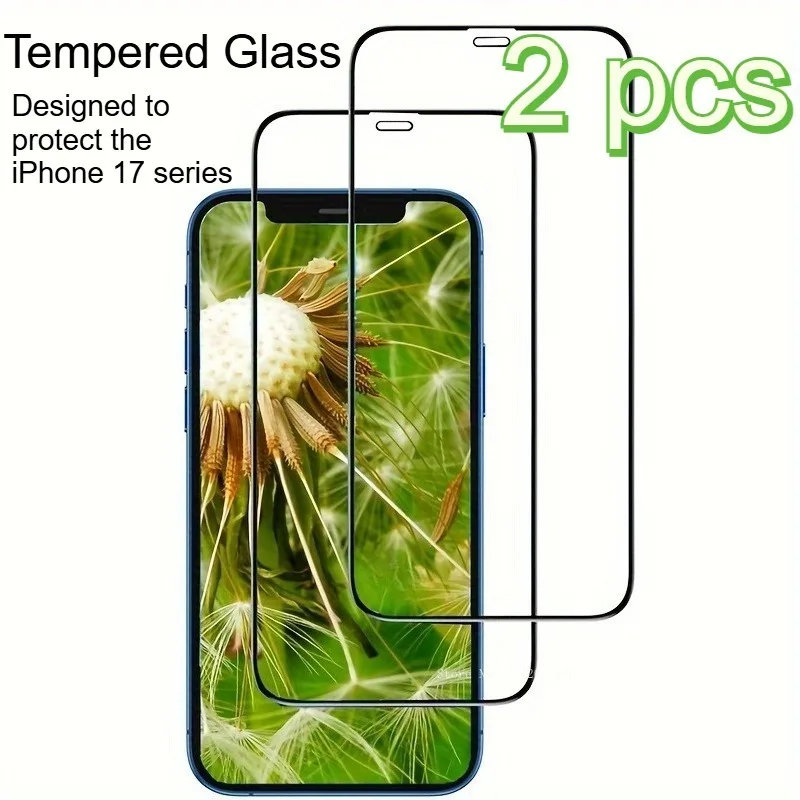 

2pcs 9D Screen Protectors for IPhone 17 Air Smooth Tempered Glass for IPhone 17 Pro Max Quality Products Hard and Not Brittle