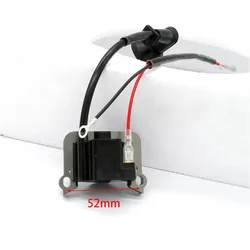 Bobina de encendido compatible con motosierra, desbrozadora, cortacésped de 2 tiempos, centros de 52mm, cortadora de césped de jardín, herramienta eléctrica, reemplaza el acceso de la pieza