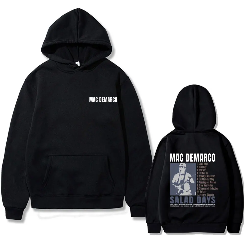 

Singer Mac Demarco Salad Days Album Graphic Hoodie Unisex Pop Music Pullover Sweatshirt Men Women's Vintage Oversized Hoodies