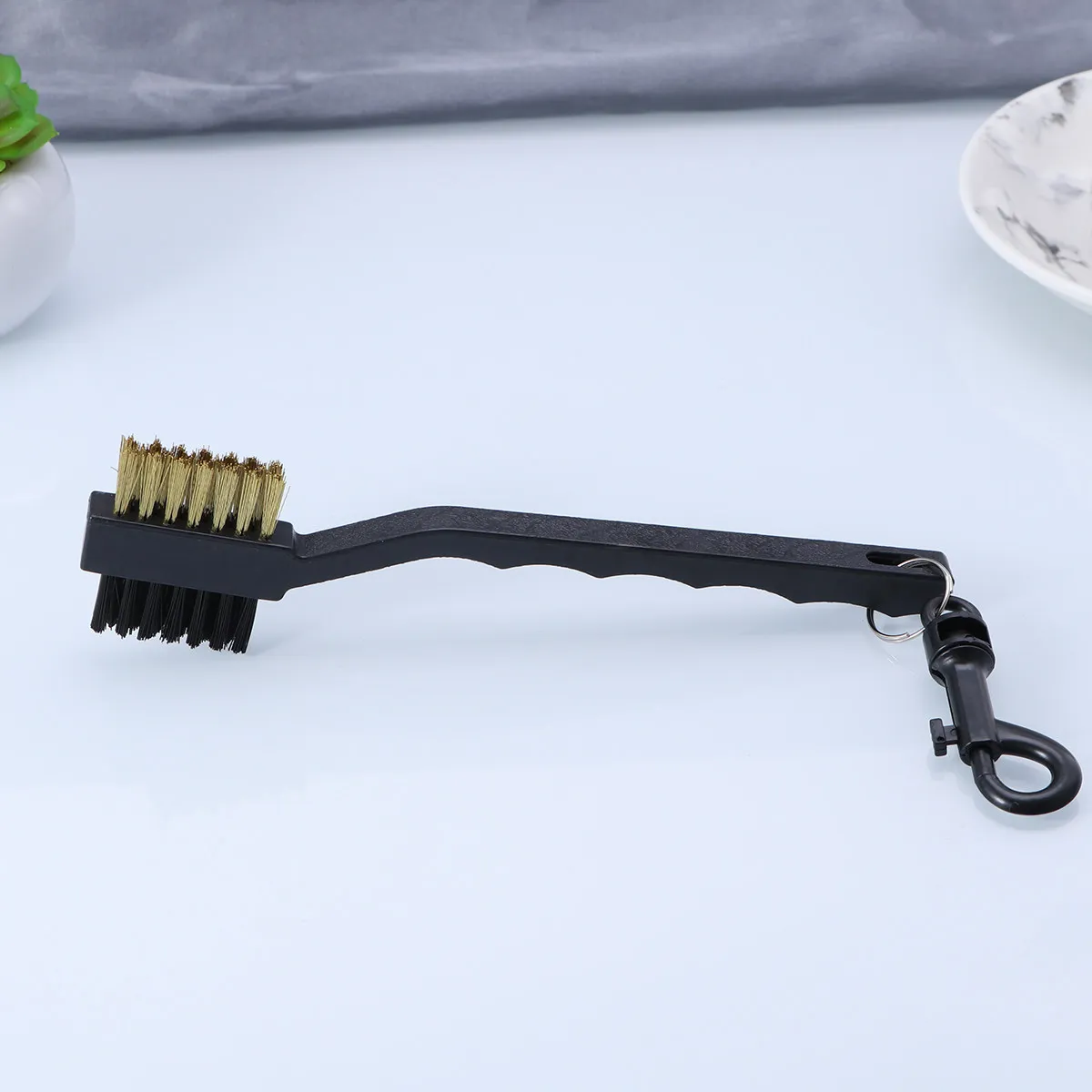 5Pcs Golf Club Brush Dual Sided Copper Bristle Club Groove Cleaner for Irons Wedges Drivers Portable Premium Cleaning Tool