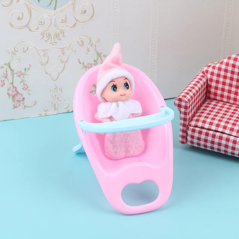 

1Pcs 1:12 Dollhouse Miniature Simulation Baby Eating Chair Model DIY Kid Toy Accessories