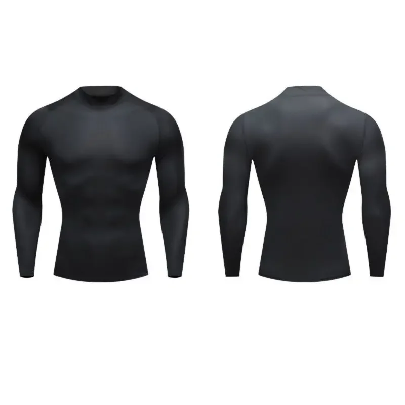 Men Compression Running T-shirt Adult Gym Tight Long Sleeve Sport Shirts Training Jogging Tops Sportswear Quick Dryer T-shirt