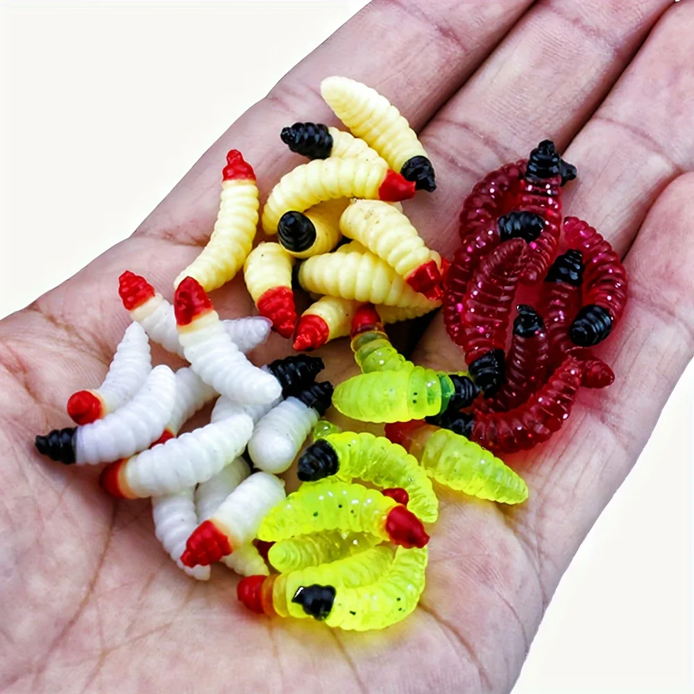 

100pcs/box FishingPepo Soft Plastic Fishing Lure Swim Baits Senko Worms Soft Plastic Lures For Crappie Bass Trout