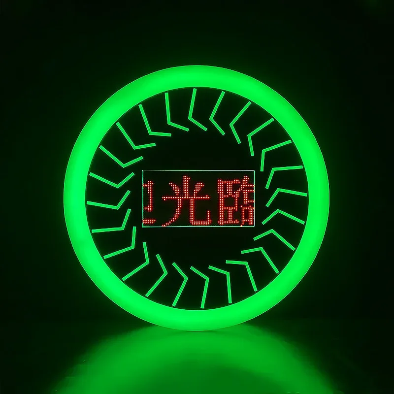 New circular programming placards, bar atmosphere props, KTV wine show placards, LED luminous hand signs